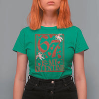 67 Valentines Playing Card T Shirt For Women Funny Six Seven Relationship Meme - Wonder Print Shop