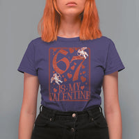 67 Valentines Playing Card T Shirt For Women Funny Six Seven Relationship Meme - Wonder Print Shop