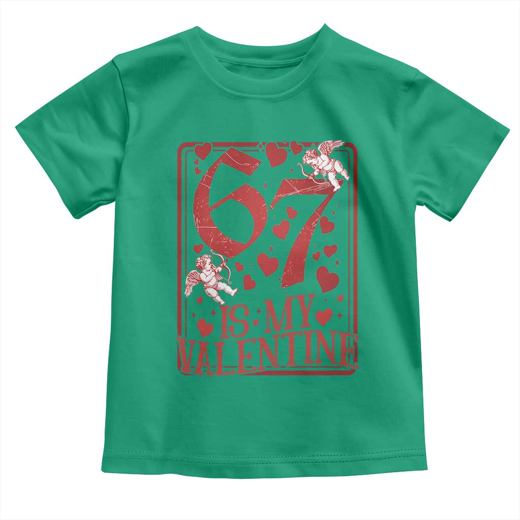 67 Valentines Playing Card Toddler T Shirt Funny Six Seven Relationship Meme - Wonder Print Shop