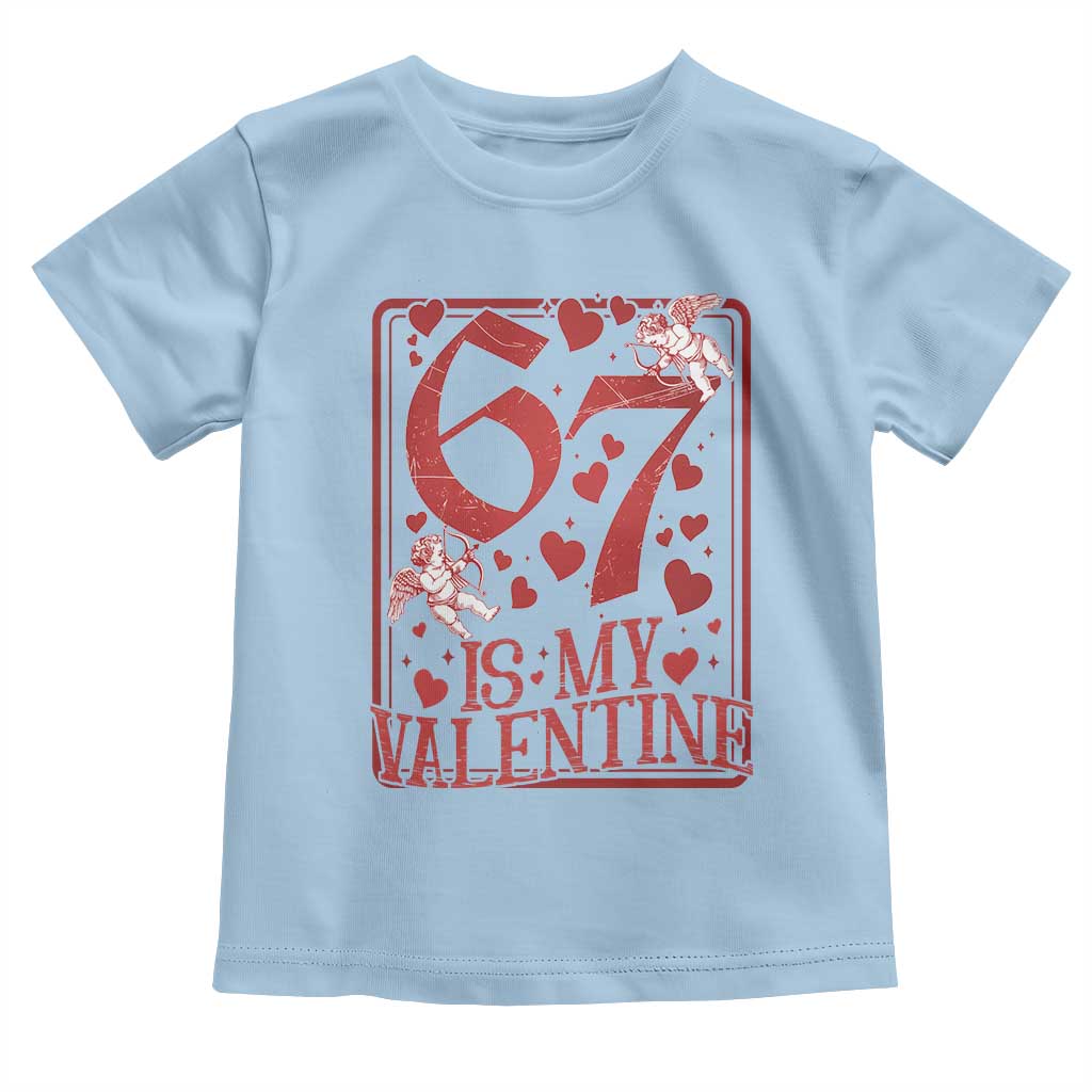 67 Valentines Playing Card Toddler T Shirt Funny Six Seven Relationship Meme - Wonder Print Shop
