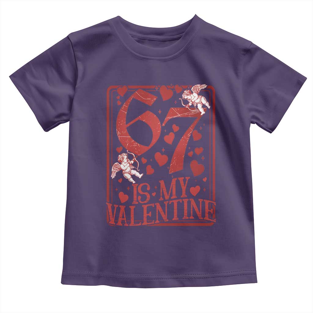 67 Valentines Playing Card Toddler T Shirt Funny Six Seven Relationship Meme - Wonder Print Shop