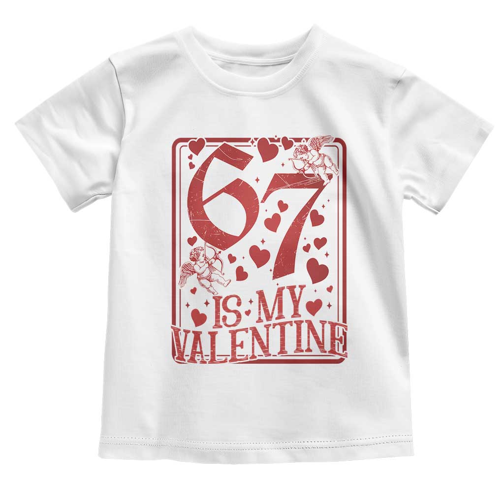 67 Valentines Playing Card Toddler T Shirt Funny Six Seven Relationship Meme - Wonder Print Shop