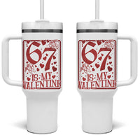 67 Valentines Playing Card Tumbler With Handle Funny Six Seven Relationship Meme - Wonder Print Shop