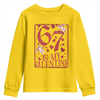 67 Valentines Playing Card Youth Sweatshirt Funny Six Seven Relationship Meme - Wonder Print Shop
