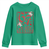 67 Valentines Playing Card Youth Sweatshirt Funny Six Seven Relationship Meme - Wonder Print Shop