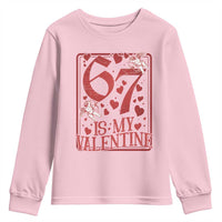67 Valentines Playing Card Youth Sweatshirt Funny Six Seven Relationship Meme - Wonder Print Shop