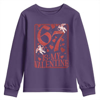 67 Valentines Playing Card Youth Sweatshirt Funny Six Seven Relationship Meme - Wonder Print Shop
