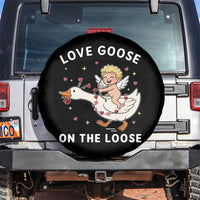 Funny Valentine Goose Spare Tire Cover Love Goose On The Loose - Wonder Print Shop