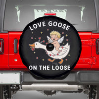 Funny Valentine Goose Spare Tire Cover Love Goose On The Loose - Wonder Print Shop