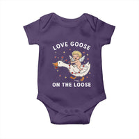 Funny Valentine Goose Baby Onesie Love Goose On The Loose - Wonder Print Shop