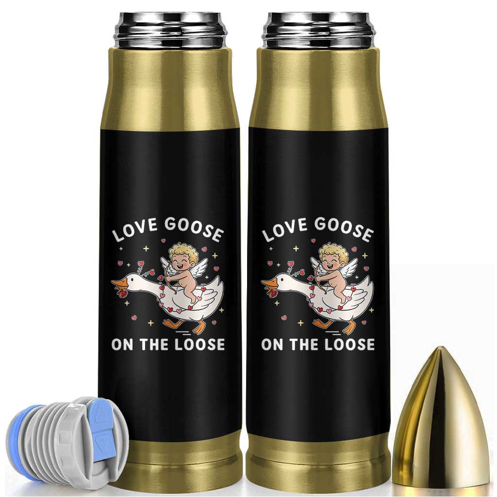 Funny Valentine Goose Bullet Tumbler Love Goose On The Loose - Wonder Print Shop