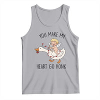 Funny Valentine Goose Tank Top You Make My Heart Go Honk - Wonder Print Shop