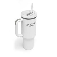Nope Not Today Cupid Tumbler With Handle Funny Valentine Sarcastic - Wonder Print Shop