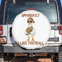 Funny Goose Football Meme Spare Tire Cover Apparently I Like Football - Wonder Print Shop