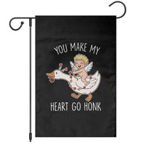 You Make My Heart Go Honk Garden Flag Funny Valentine Goose - Wonder Print Shop