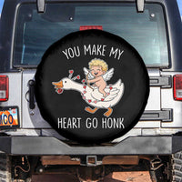 You Make My Heart Go Honk Spare Tire Cover Funny Valentine Goose - Wonder Print Shop