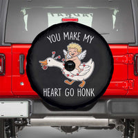 You Make My Heart Go Honk Spare Tire Cover Funny Valentine Goose - Wonder Print Shop