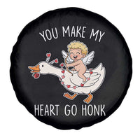 You Make My Heart Go Honk Spare Tire Cover Funny Valentine Goose - Wonder Print Shop