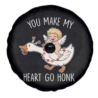 You Make My Heart Go Honk Spare Tire Cover Funny Valentine Goose - Wonder Print Shop