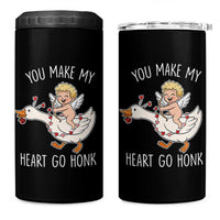 You Make My Heart Go Honk 4 in 1 Can Cooler Tumbler Funny Valentine Goose - Wonder Print Shop
