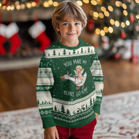 You Make My Heart Go Honk Ugly Christmas Sweater Funny Valentine Goose - Wonder Print Shop