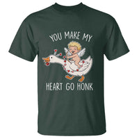 You Make My Heart Go Honk T Shirt Funny Valentine Goose - Wonder Print Shop
