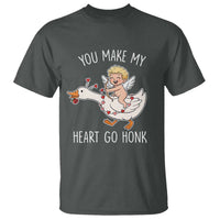 You Make My Heart Go Honk T Shirt Funny Valentine Goose - Wonder Print Shop