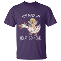 You Make My Heart Go Honk T Shirt Funny Valentine Goose - Wonder Print Shop
