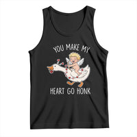 You Make My Heart Go Honk Tank Top Funny Valentine Goose - Wonder Print Shop