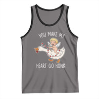 You Make My Heart Go Honk Tank Top Funny Valentine Goose - Wonder Print Shop