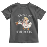 You Make My Heart Go Honk Toddler T Shirt Funny Valentine Goose - Wonder Print Shop