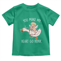 You Make My Heart Go Honk Toddler T Shirt Funny Valentine Goose - Wonder Print Shop