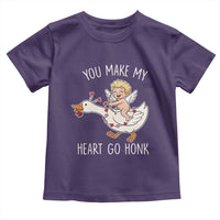 You Make My Heart Go Honk Toddler T Shirt Funny Valentine Goose - Wonder Print Shop