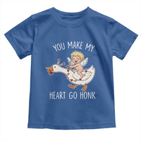 You Make My Heart Go Honk Toddler T Shirt Funny Valentine Goose - Wonder Print Shop