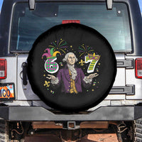67 Mardi Gras Spare Tire Cover Funny Six Seven George Washington Meme