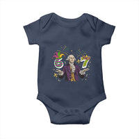 67 Mardi Gras Baby Onesie Funny Six Seven George Washington Meme