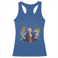67 Mardi Gras Racerback Tank Top Funny Six Seven George Washington Meme