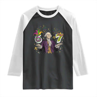67 Mardi Gras Raglan Shirt Funny Six Seven George Washington Meme
