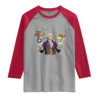 67 Mardi Gras Raglan Shirt Funny Six Seven George Washington Meme