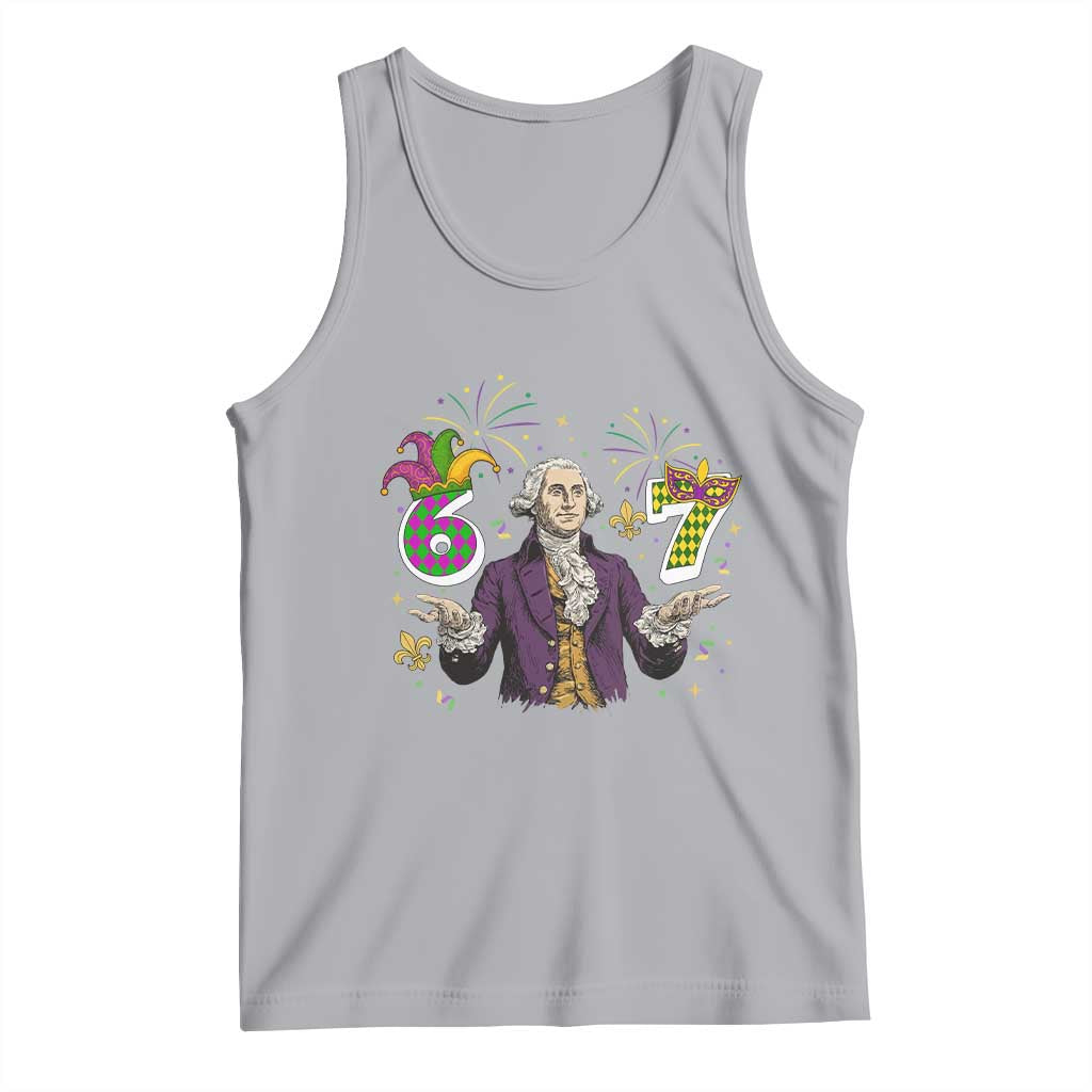 67 Mardi Gras Tank Top Funny Six Seven George Washington Meme