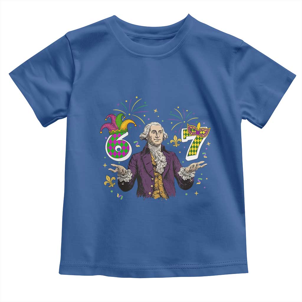 67 Mardi Gras Toddler T Shirt Funny Six Seven George Washington Meme