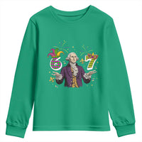 67 Mardi Gras Youth Sweatshirt Funny Six Seven George Washington Meme