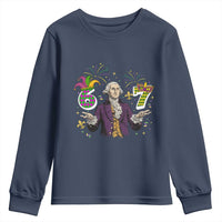 67 Mardi Gras Youth Sweatshirt Funny Six Seven George Washington Meme