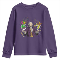 67 Mardi Gras Youth Sweatshirt Funny Six Seven George Washington Meme