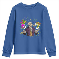 67 Mardi Gras Youth Sweatshirt Funny Six Seven George Washington Meme