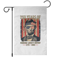 Abraham Lincoln Freedom Retro Garden Flag 250 Years of Freedom Liberty History
