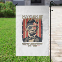 Abraham Lincoln Freedom Retro Garden Flag 250 Years of Freedom Liberty History