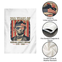 Abraham Lincoln Freedom Retro Garden Flag 250 Years of Freedom Liberty History