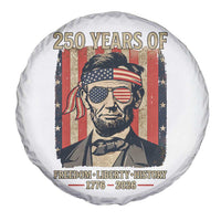 Abraham Lincoln Freedom Retro Spare Tire Cover 250 Years of Freedom Liberty History