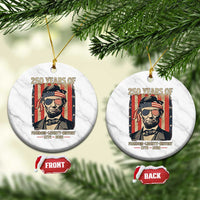 Abraham Lincoln Freedom Retro Ceramic Ornament 250 Years of Freedom Liberty History